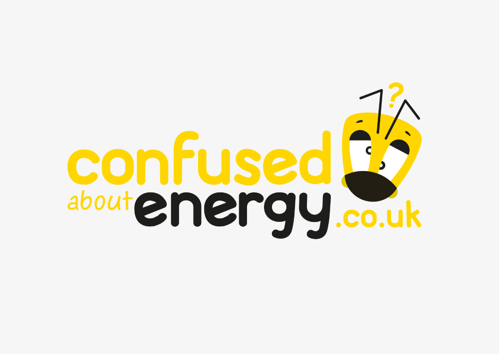 Brand identity for an energy advice website. Logo and illustrations designed for web use. Created by Creative Footing.