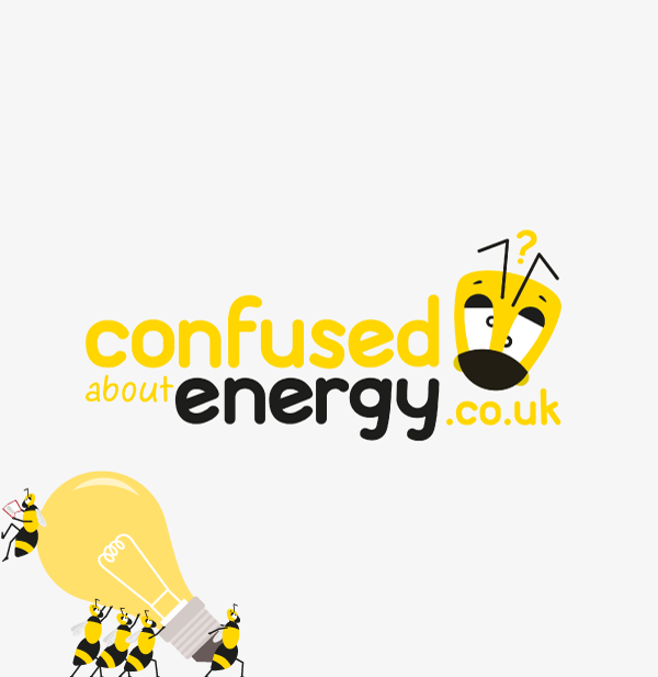 Brand identity for an energy advice website. Logo and illustrations designed for web use. Created by Creative Footing.