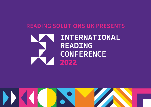 Logo and geometric brand style for the inaugural International Reading Conference. Brand identity by Creative Footing.